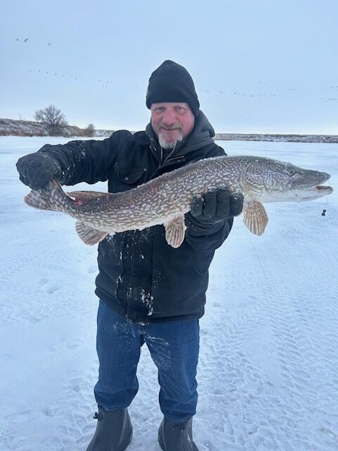 Walleye and Pike Hard to Come By On Peck Hard Ice!