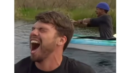 When you’re excited to catch a big one…