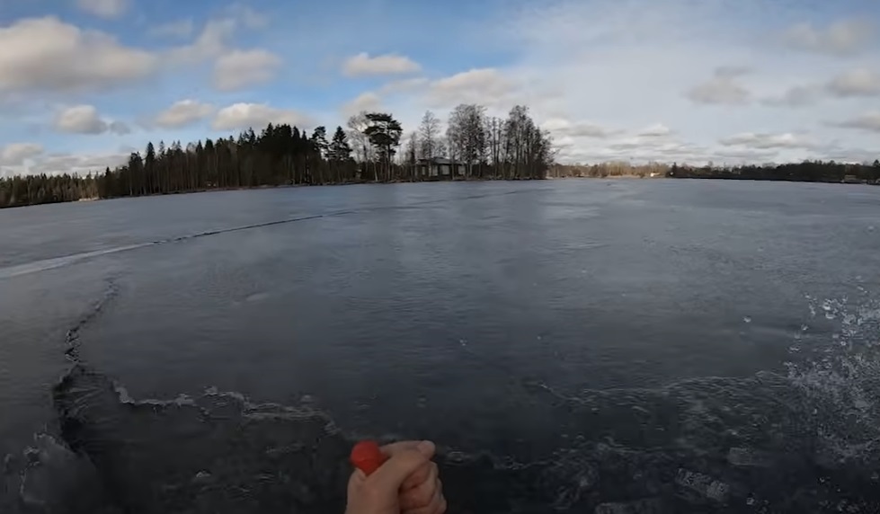 Near death on the ice: Check the ice