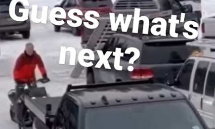 Snowmobile Load Up Fail