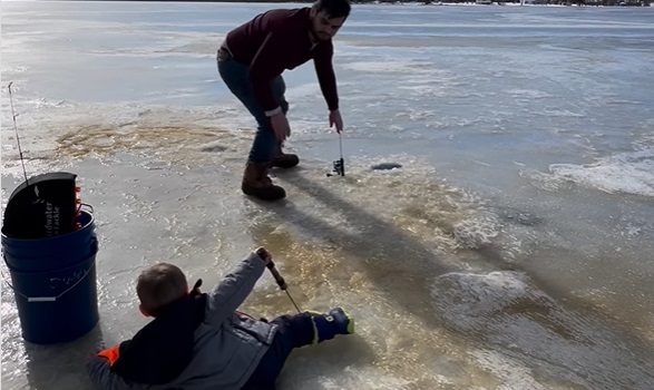 Chillin with the fish: A young ice angler’s resillience