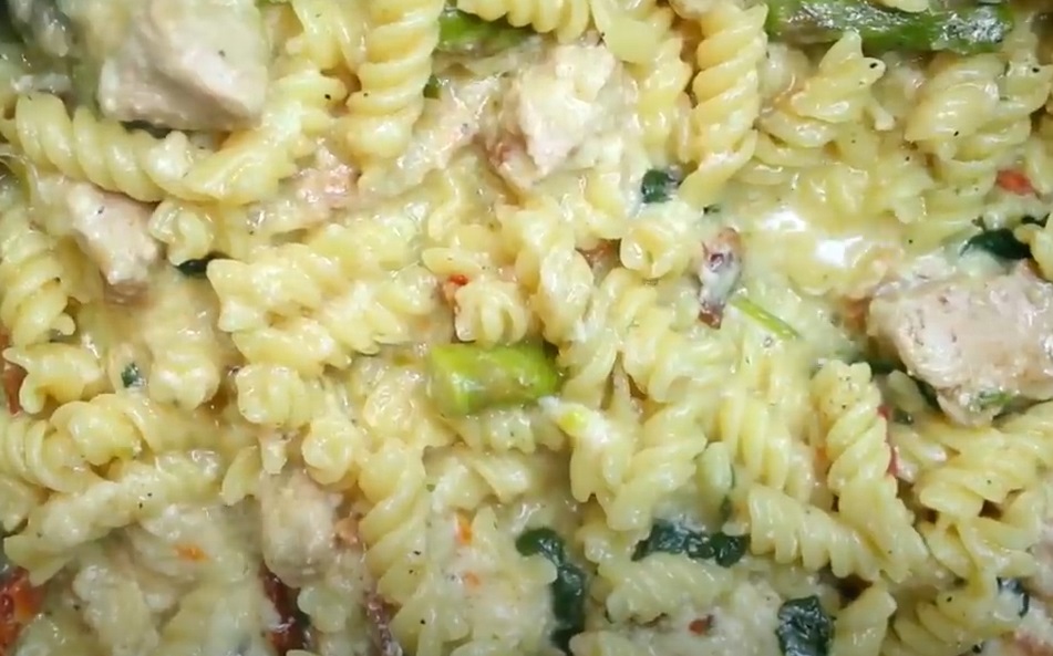 Creamy Wild Turkey Veggie Pasta