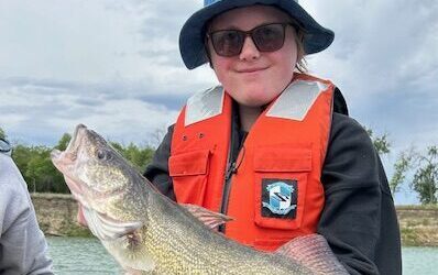 Young angler with Nice Walleye