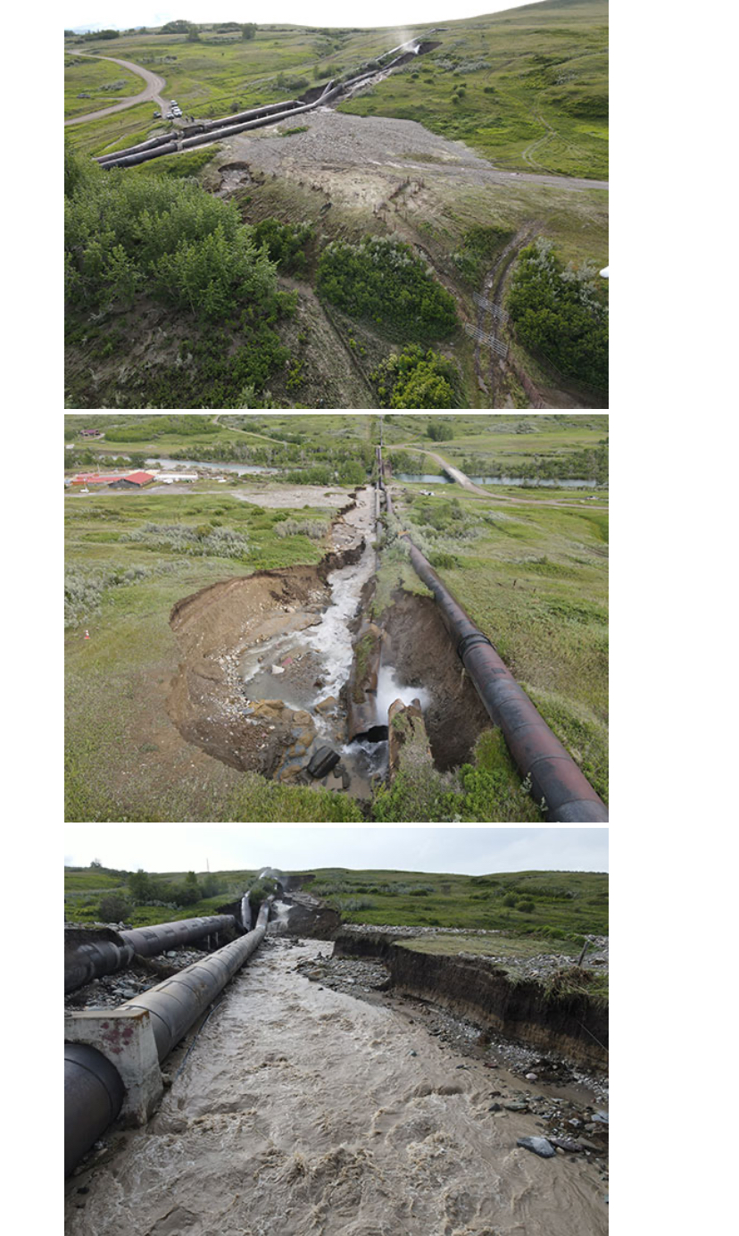 St. Mary Canal Siphons Failure Updated Information