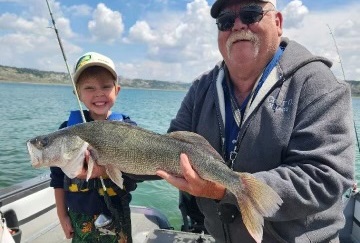 Youngster Gets Personal Best Walleye on Peck