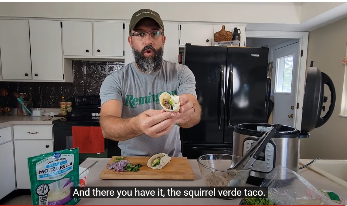 Squirrel Verde Tacos
