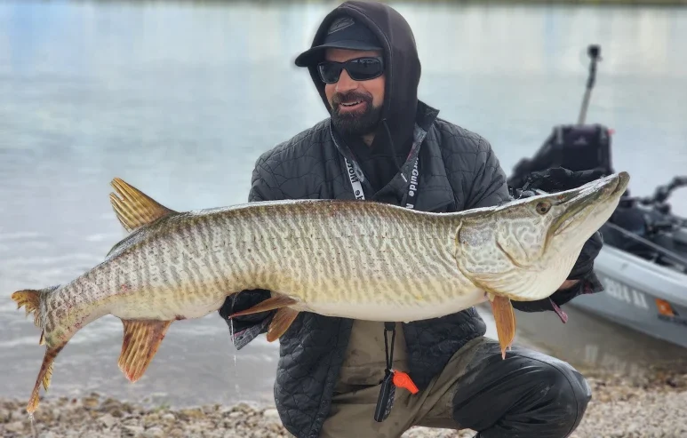 Handcrafted Victory: Reeling in a Record Tiger Muskie with a Personal Touch