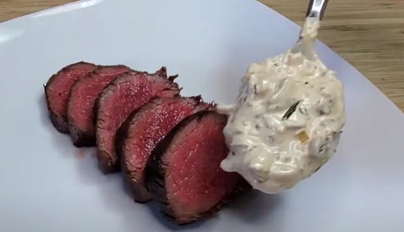 Venison Steak with Whiskey Mushroom Sauce Recipe