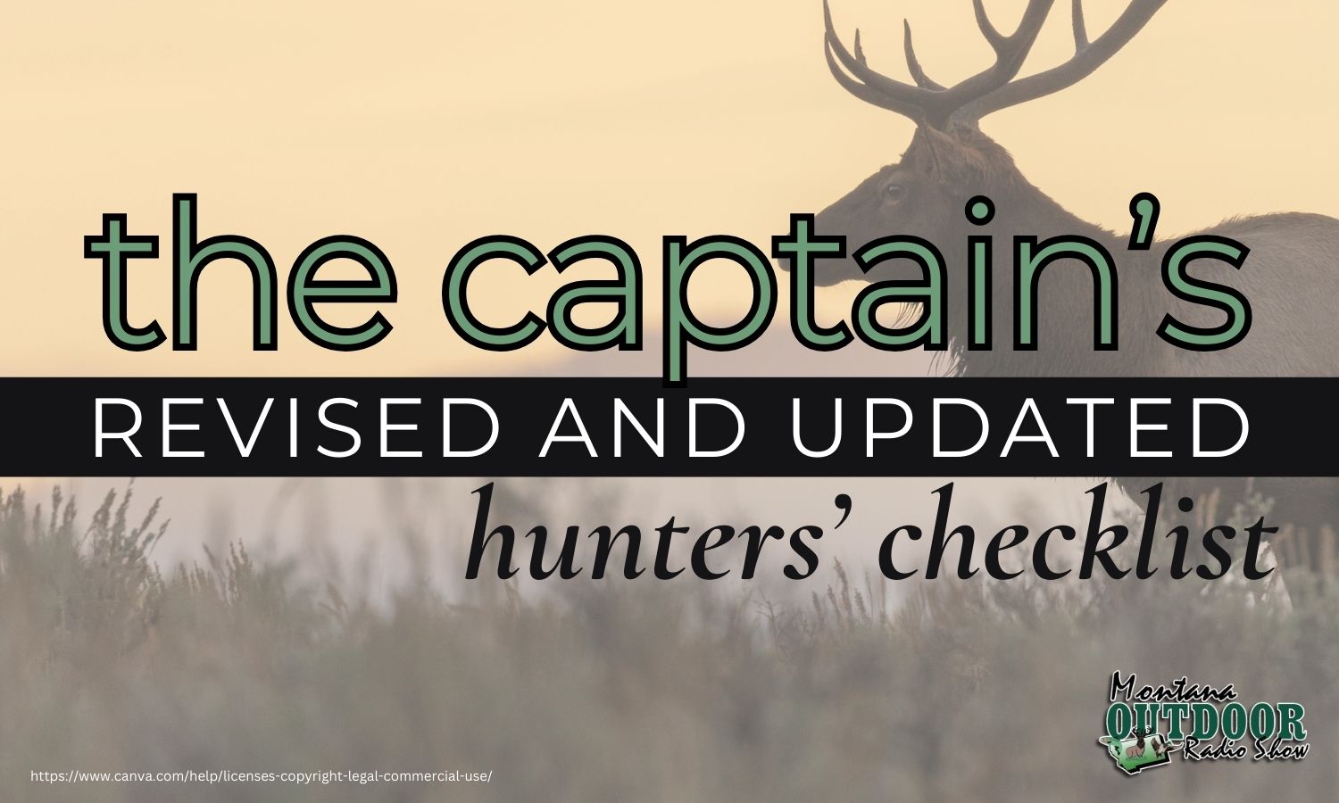 The Captain’s Revised and Updated Hunters’ Checklist for 2024