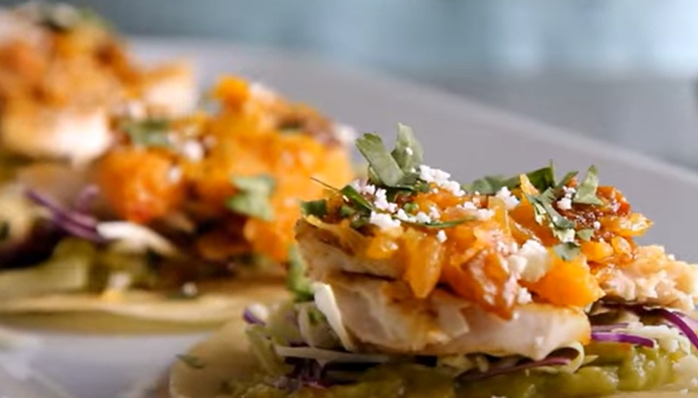 Rainbow Trout Street Tacos with Pineapple and Bacon Jam
