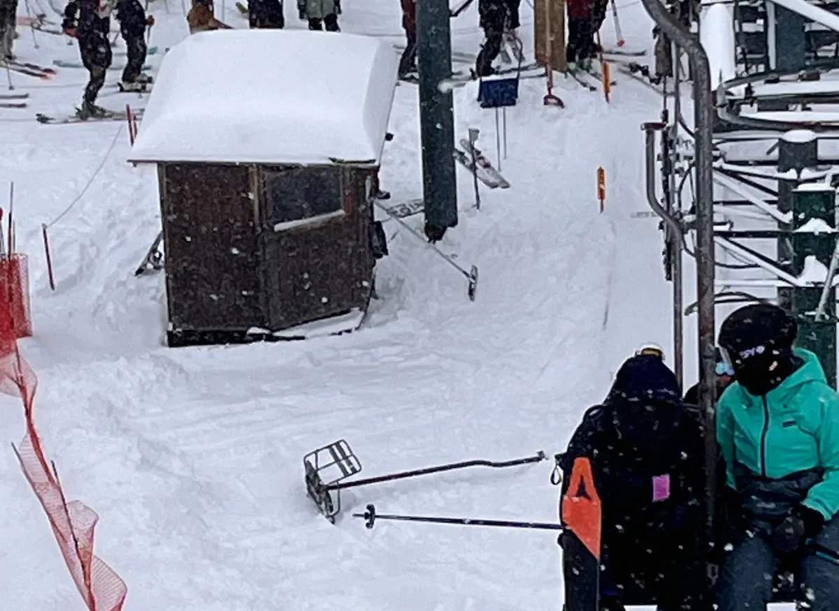 Snowbowl Ski Lift Chair Falls
