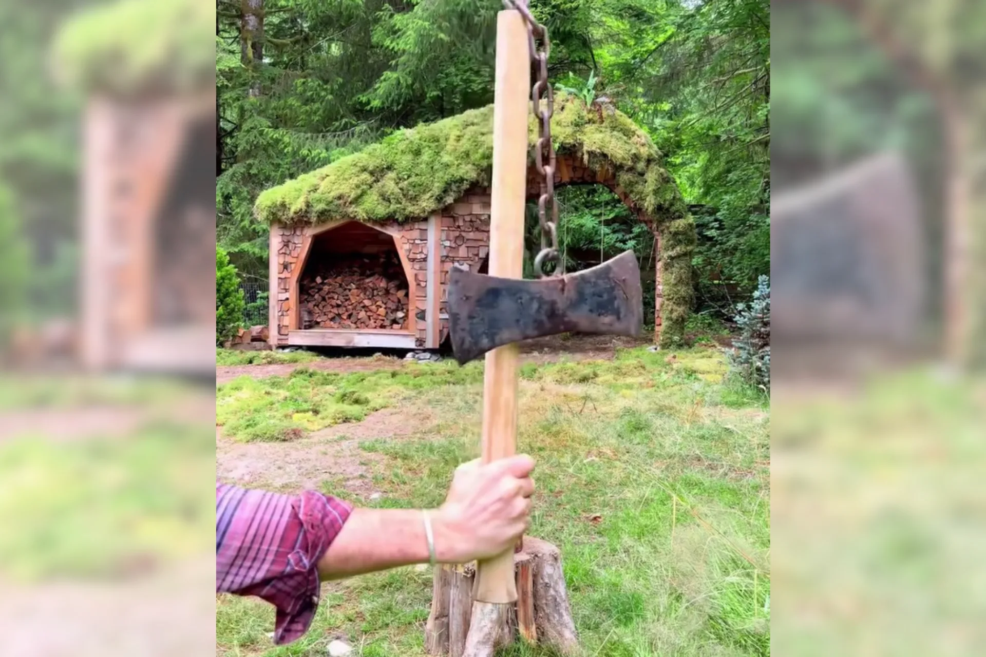 An Axe That Swings Itself