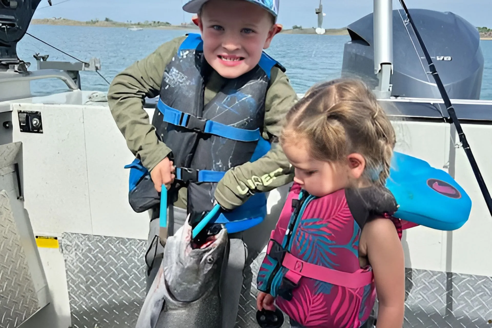 Fort Peck Salmon Fishing is for Young Anglers, too!