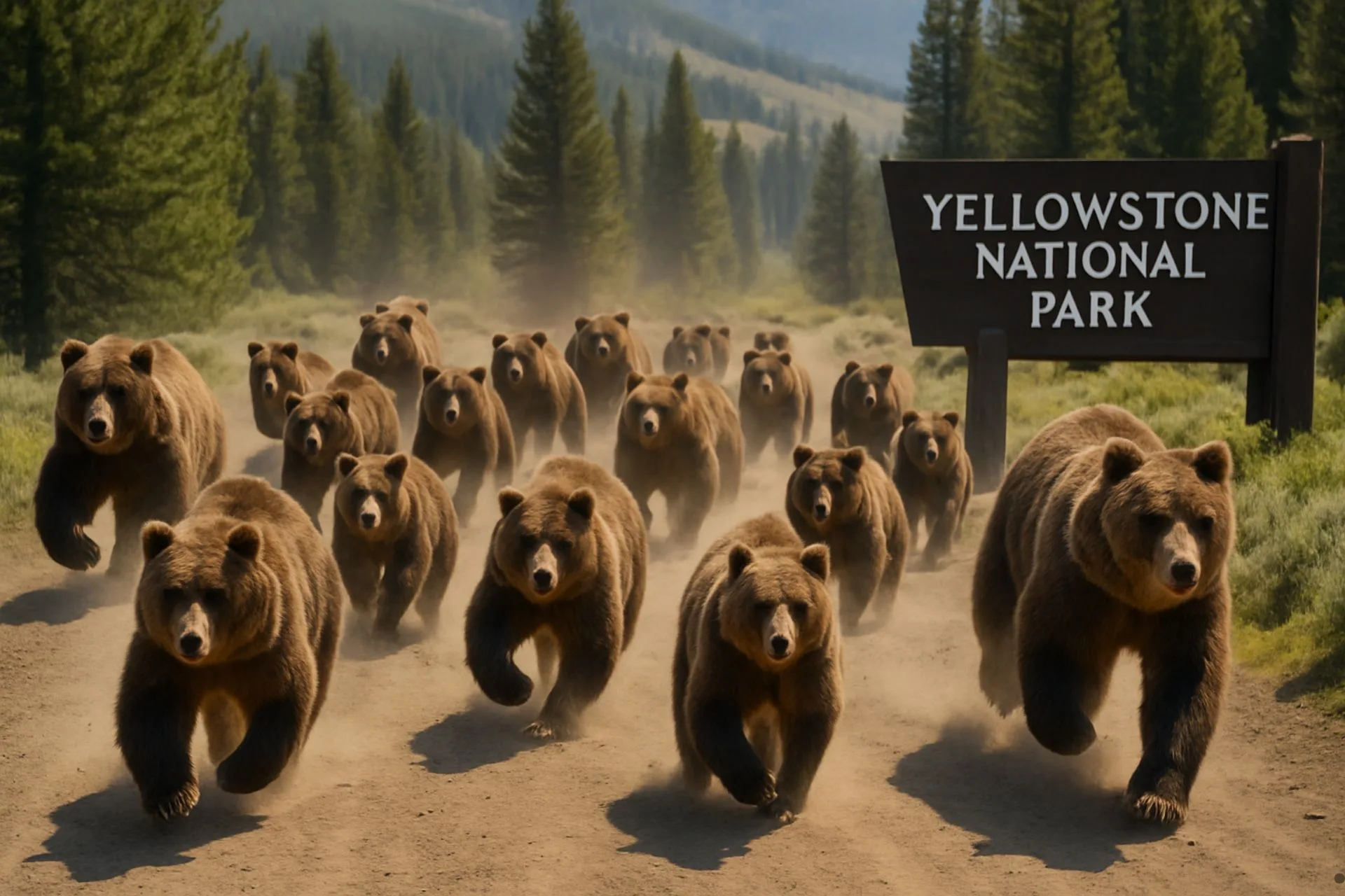 Yellowstone National Park Animals Are Not Running for Their Lives