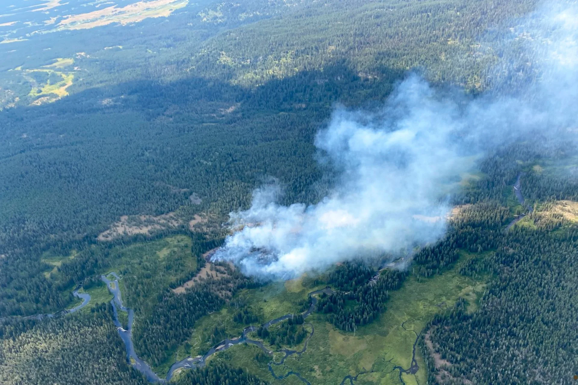 Crews suppressing wildland fire in Yellowstone National Park