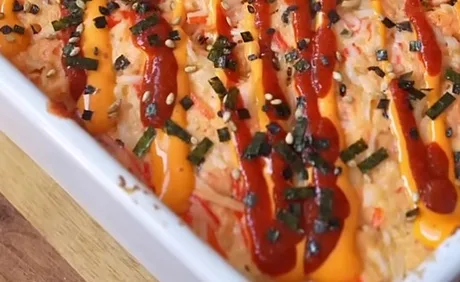 The Salmon Sushi Bake with Illegal Levels of Deliciousness