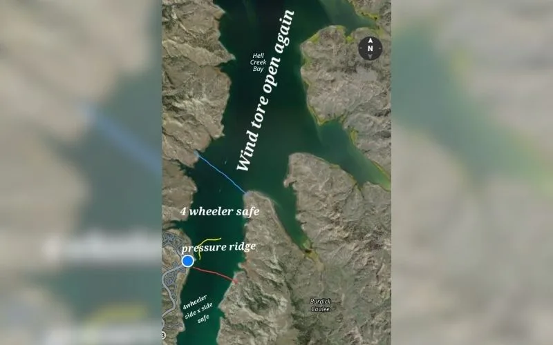 Hell Creek Marina Ice Update 1.21.26