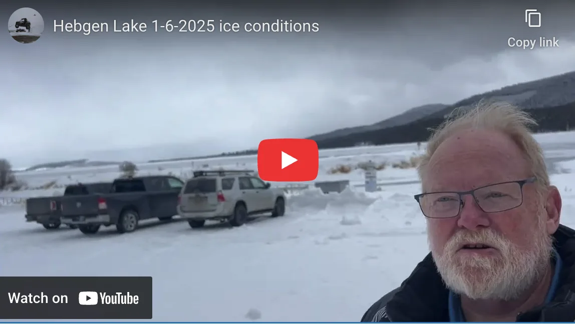 Hebgen Lake Ice Update 1.6.26