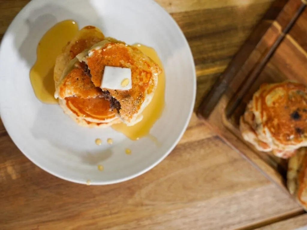 Venison Sausage Stuffed Pancakes (Easy Breakfast Recipe from Kokanee Quinn)