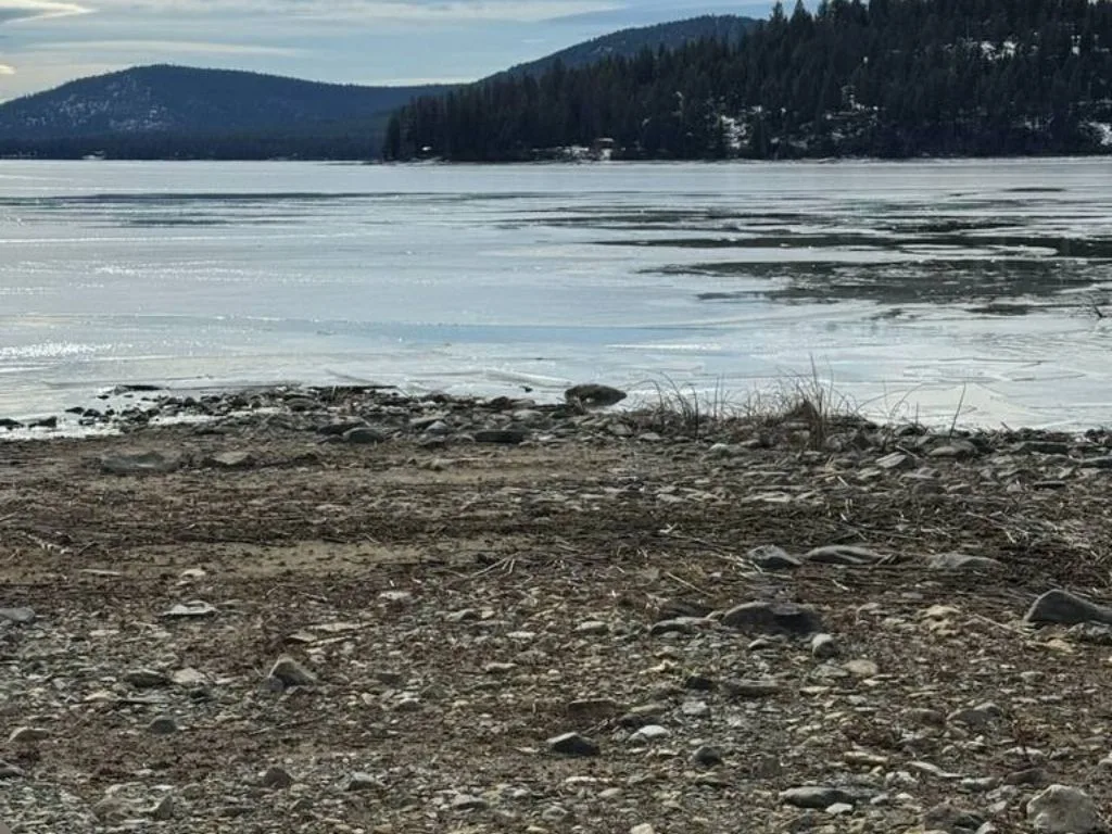 Bitterroot Lake Ice Update (Feb. 27, 2026): 4–5 Inches at North Access, Open Water at Reeds & South Ramp — No Machines