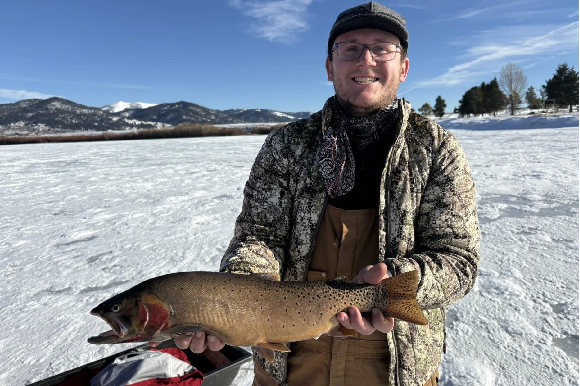 New Idaho State Record Yellowstone Cutthroat Trout Caught Ice Fishing