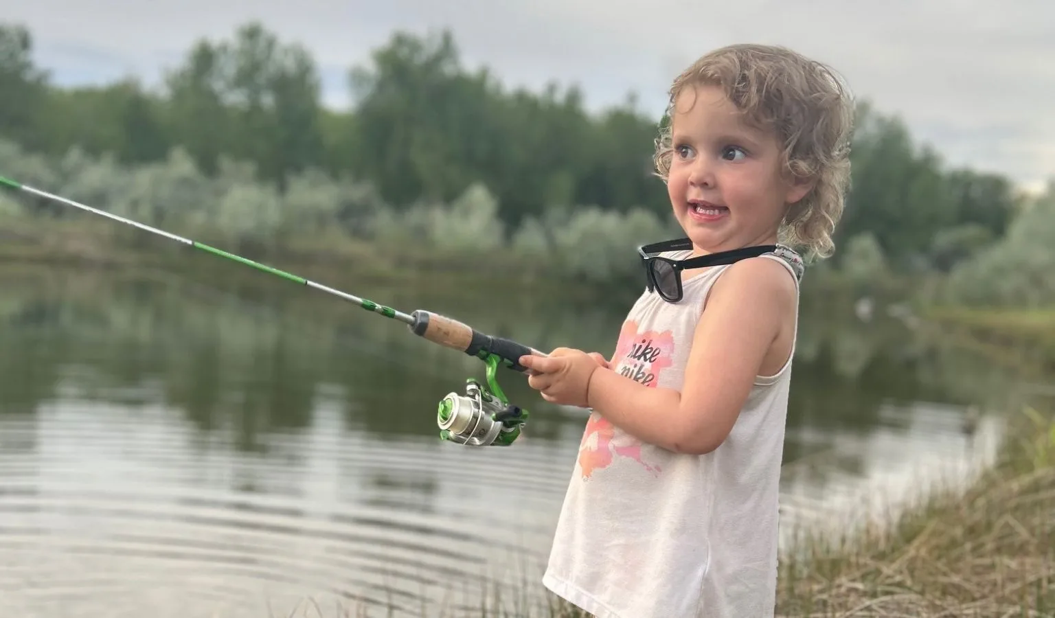 Hooked For Life: 2-Year-Old Lands First Fish!